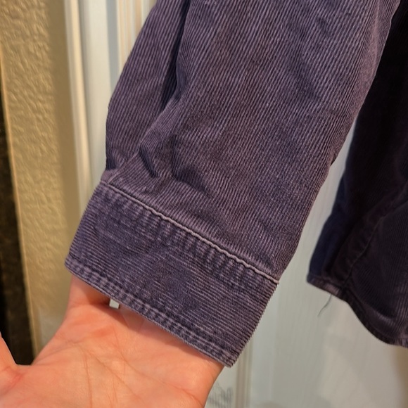 Vintage Looney Tunes Tweety Bird Navy Corduroy Shirt Shacket L Jacket Flannel - Picture 6 of 7